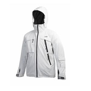 Helly Hansen Granite Ins Jacket Men's white black ski winter jacket SZ LG